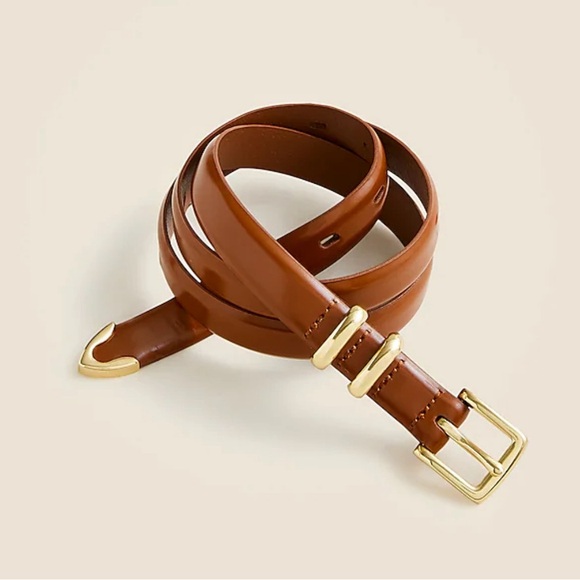 J. Crew Thin spazzolato Italian leather belt - Picture 2 of 2